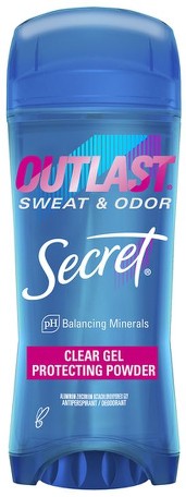 6 Secret Outlast CLEAN LAVENDER Clear Gel Antiperspirant Deodorant Women 2.6 Oz